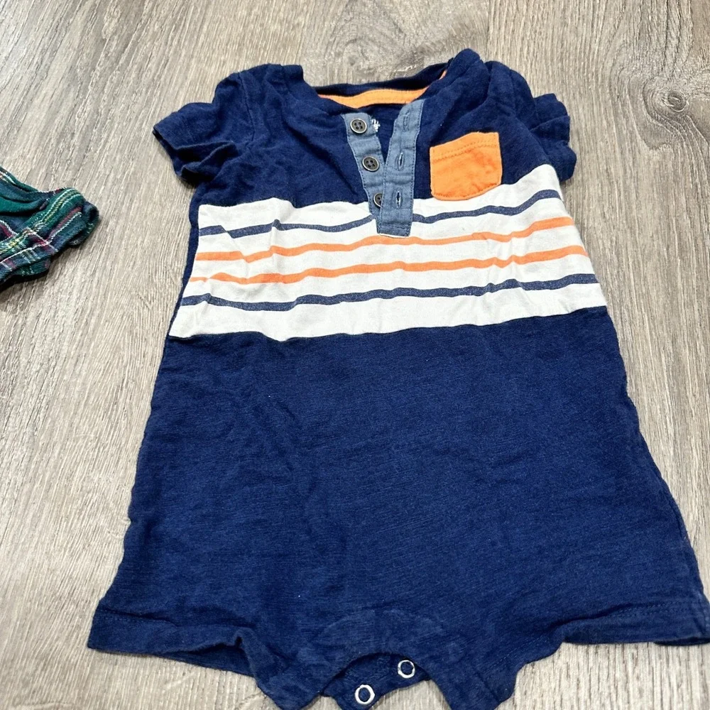 Baby Boy 6M Bundle Lot IKKS Sweater DPAM North 6 months Kids Shirt Plaid Swaddle
